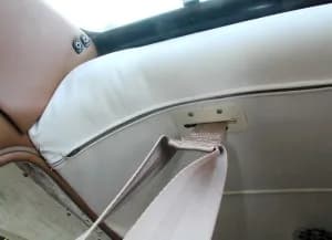 Plastic dress fairing for headliner